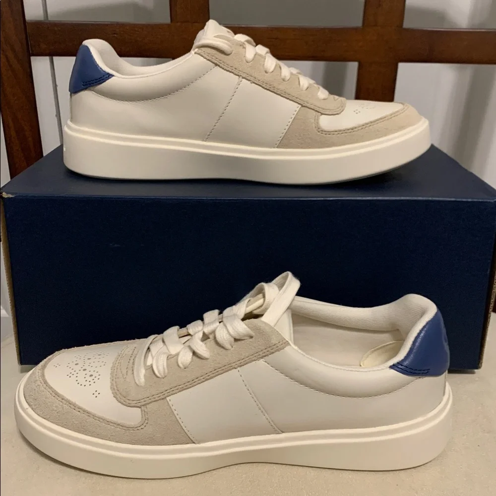 Cole Haan Women’s Beige and Navy Sneakers - Picture 7 of 11